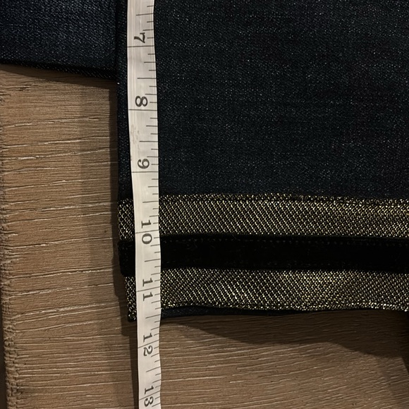 Ramy Brook Wide leg Jean with Gold & Black detailed trim - Picture 11 of 11